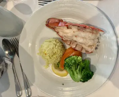Lobster dinner at the Main Dining Room