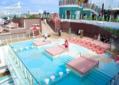 the hideaway pool on icon of the seas