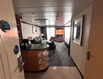 First opening the door to the suite