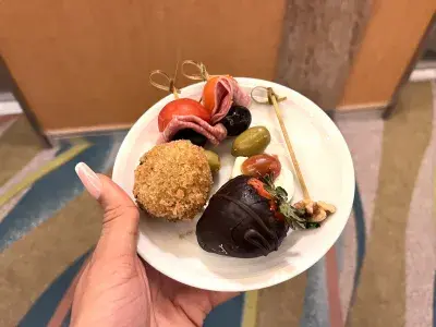 Snacks from suite lounge