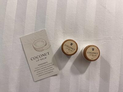 Coconut lip balm goodies