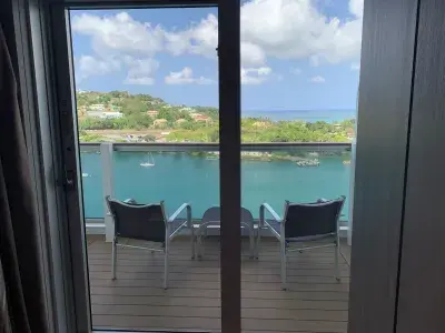 Seaside suite balcony view 