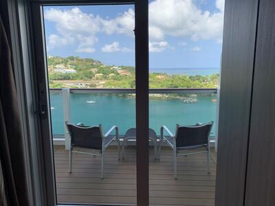Seaside suite balcony view 