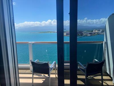 Seaside balcony view 