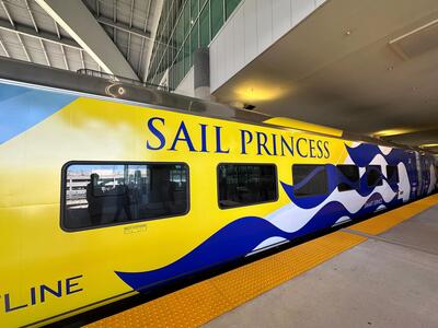 Princess car on Brightline