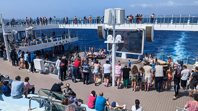 Back of ship Costa Toscana