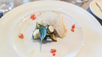 Zucchini appetizer on Costa Toscana