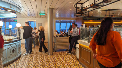 Buffet on Costa Toscana cruise ship