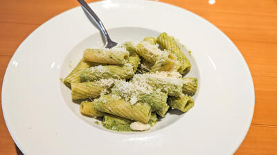 Pesto pasta on Costa Toscana cruise ship