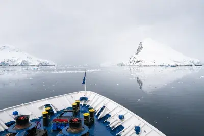 calm waters in Antarctica