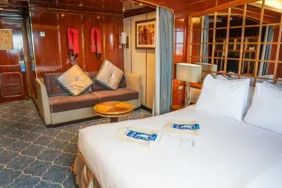 cabin on Sea Spirit cruise ship