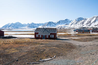 Building in Ny Alesund Svalbard