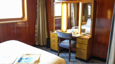 cabin on Sea Spirit cruise ship