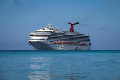 Carnival ship in the Bahamas