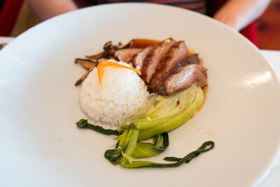 duck and bok choy on Celebrity Silhouette