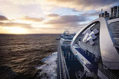 Princess-funnel-sunrise-at-sea