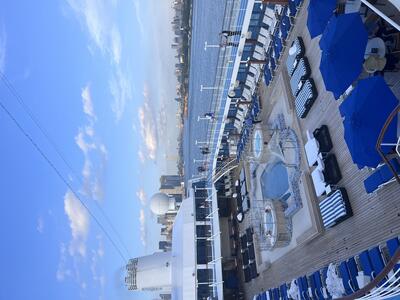 Pool deck on Oceania Insignia