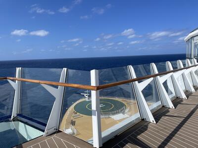 Helipad on Symphony of the Seas