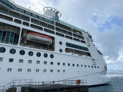 Vision of the Seas docked in Bermuda