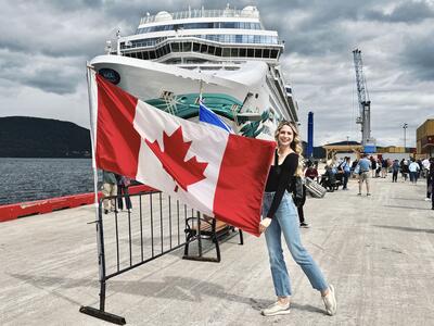 NCL Jade docked in Canada 