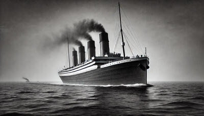 Titanic sailing