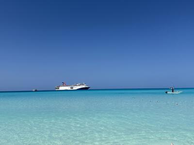 Carnival Elation in Half Moon Cay