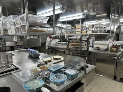 Galley on Sun Princess