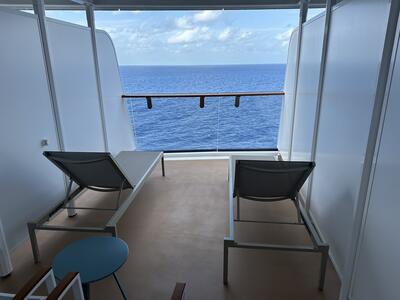 Extended balcony on Sun Princess