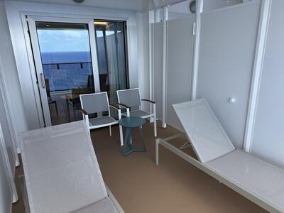 Extended balcony on Sun Princess