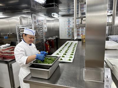 Galley on Sun Princess