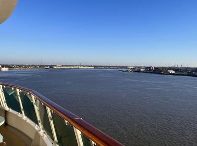 view of New Orleans from ship