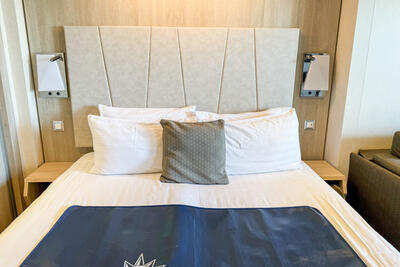 bed in MSC Seashore cabin