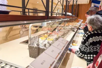buffet line on Carnival Firenze cruise ship