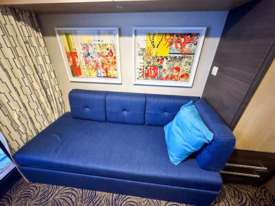 Couch in Quantum of the Seas cabin