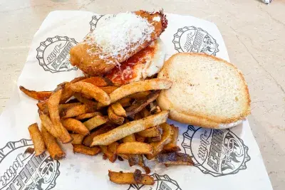 burger from Guy's Burger Joint on Carnival Firenze