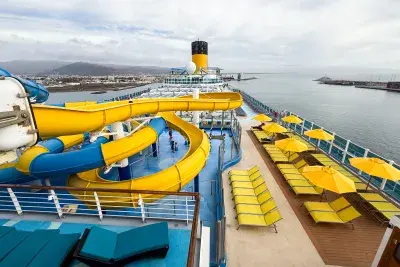 pool deck on Carnival Firenze cruise ship