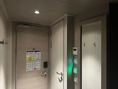 A nightlight in a cruise ship cabin