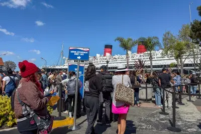 Embarkation at Long Beach cruise terminal