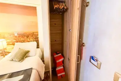 closet in Carnival Firenze cruise ship interior cabin