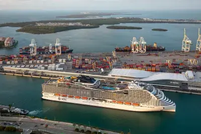 MSC World America and the MSC Miami Cruise Terminal