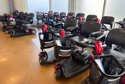 mobility scooters for rent at long beach cruise terminal