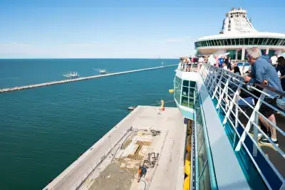 Explorer of the Seas departing Ravenna, Italy