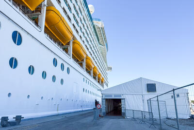 Explorer of the Seas docked in Ravenna, Italy
