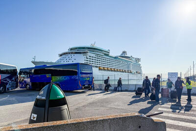Explorer of the Seas docked in Ravenna, Italy
