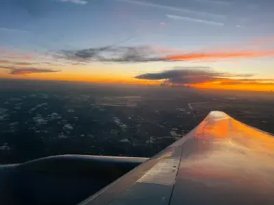 Airplane-Sunset-Florida