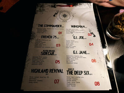 MSC-World-America-Speakeasy-Menu