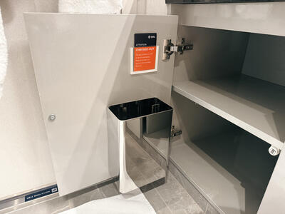 MSC-World-America-Yacht-Club-Bathroom-Trash-Can