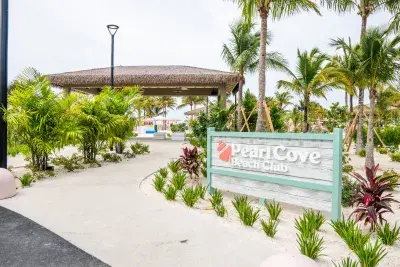 entrance to Pearl Cove Beach Club at Celebration Key
