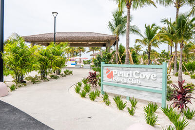 entrance to Pearl Cove Beach Club at Celebration Key