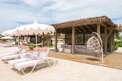 Pearl Cove Beach Club cabana at Celebration Key